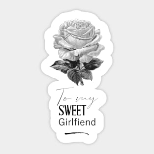 Rose Flower for My Girlfriend Sticker